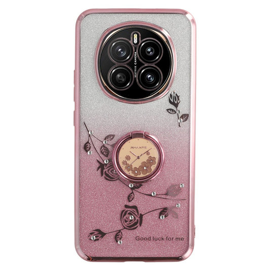 Honor Magic7 5G Handyhülle – KADEM Ring Ständer TPU Blumen Farbverlauf Glitzer