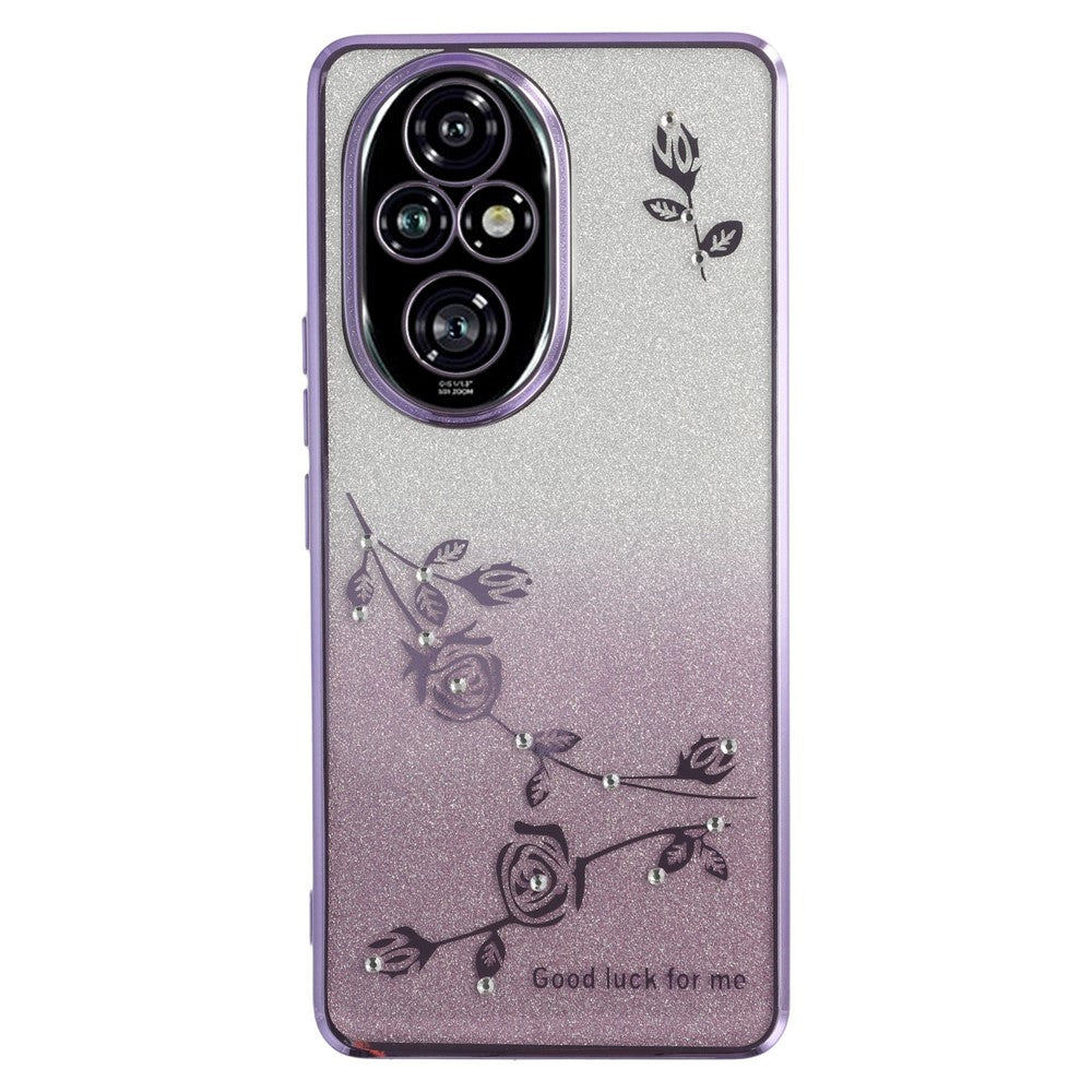 KADEM For Honor 200 Pro 5G Case Flower TPU Flexible Gradient Phone Cover