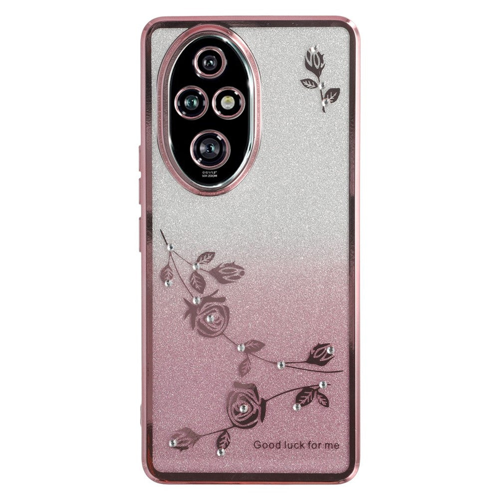 KADEM For Honor 200 Pro 5G Case Flower TPU Flexible Gradient Phone Cover