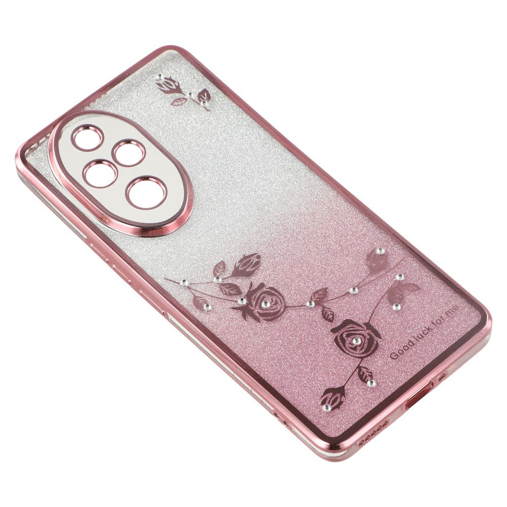 KADEM For Honor 200 Pro 5G Case Flower TPU Flexible Gradient Phone Cover