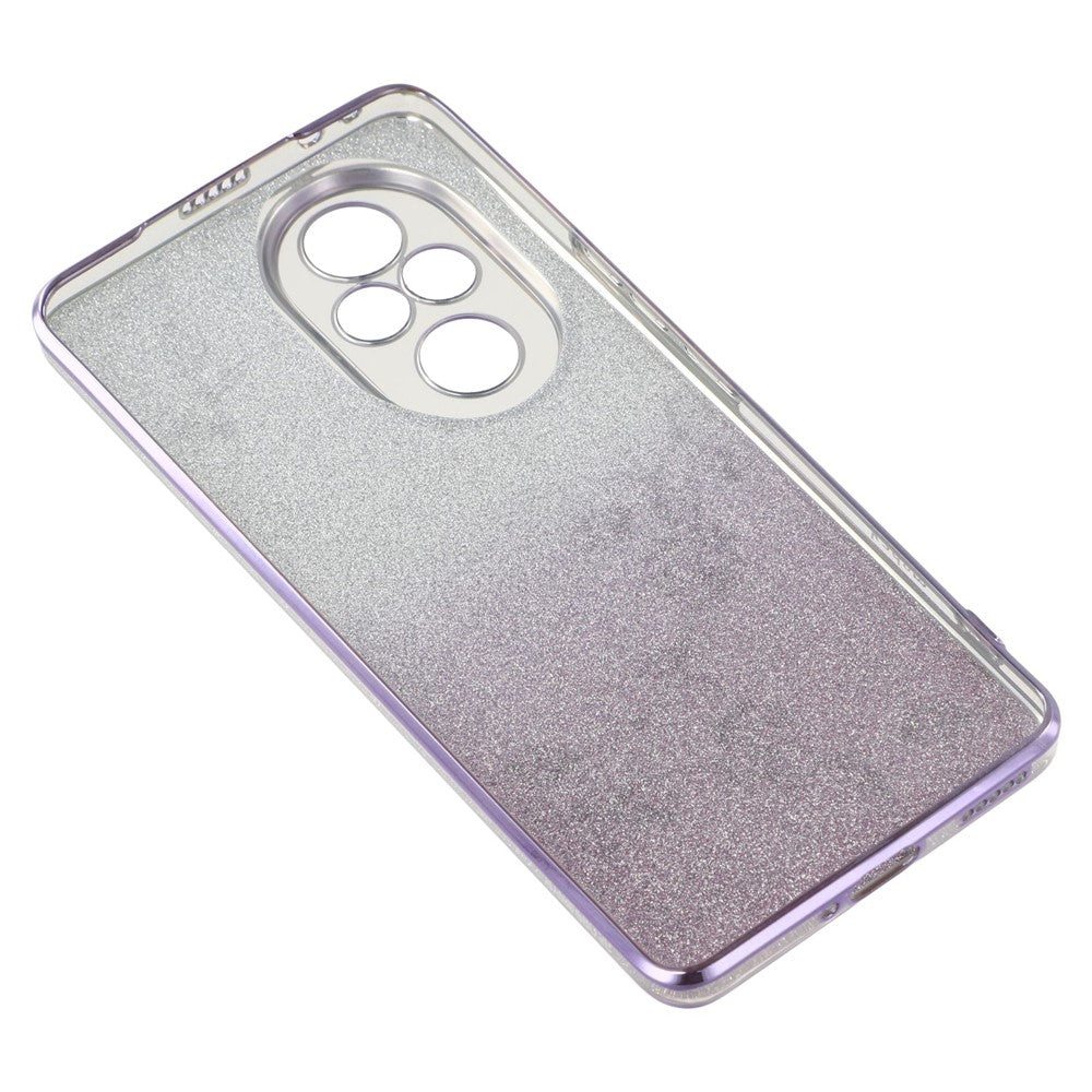 KADEM For Honor 200 Pro 5G Case Ring Kickstand TPU Flowers Phone Cover Gradient Glitter