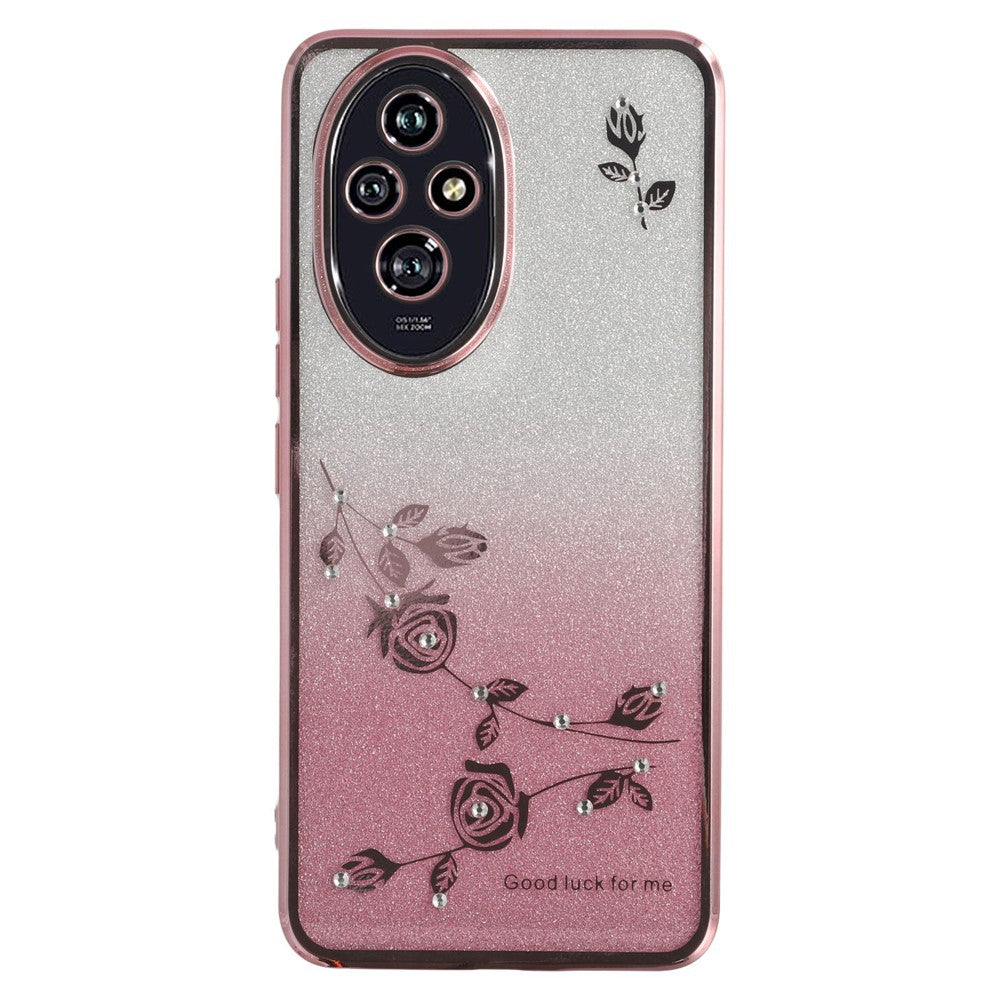 KADEM For Honor 200 5G Case Flower TPU Flexible Gradient Phone Cover