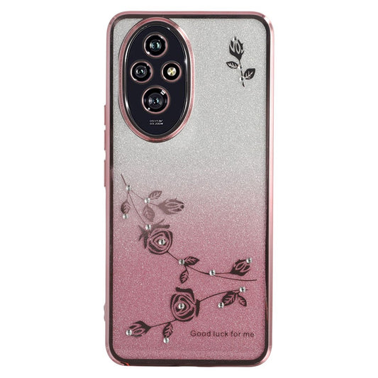 Honor 200 5G Handyhülle – KADEM Flower TPU Flexible Farbverlaufs