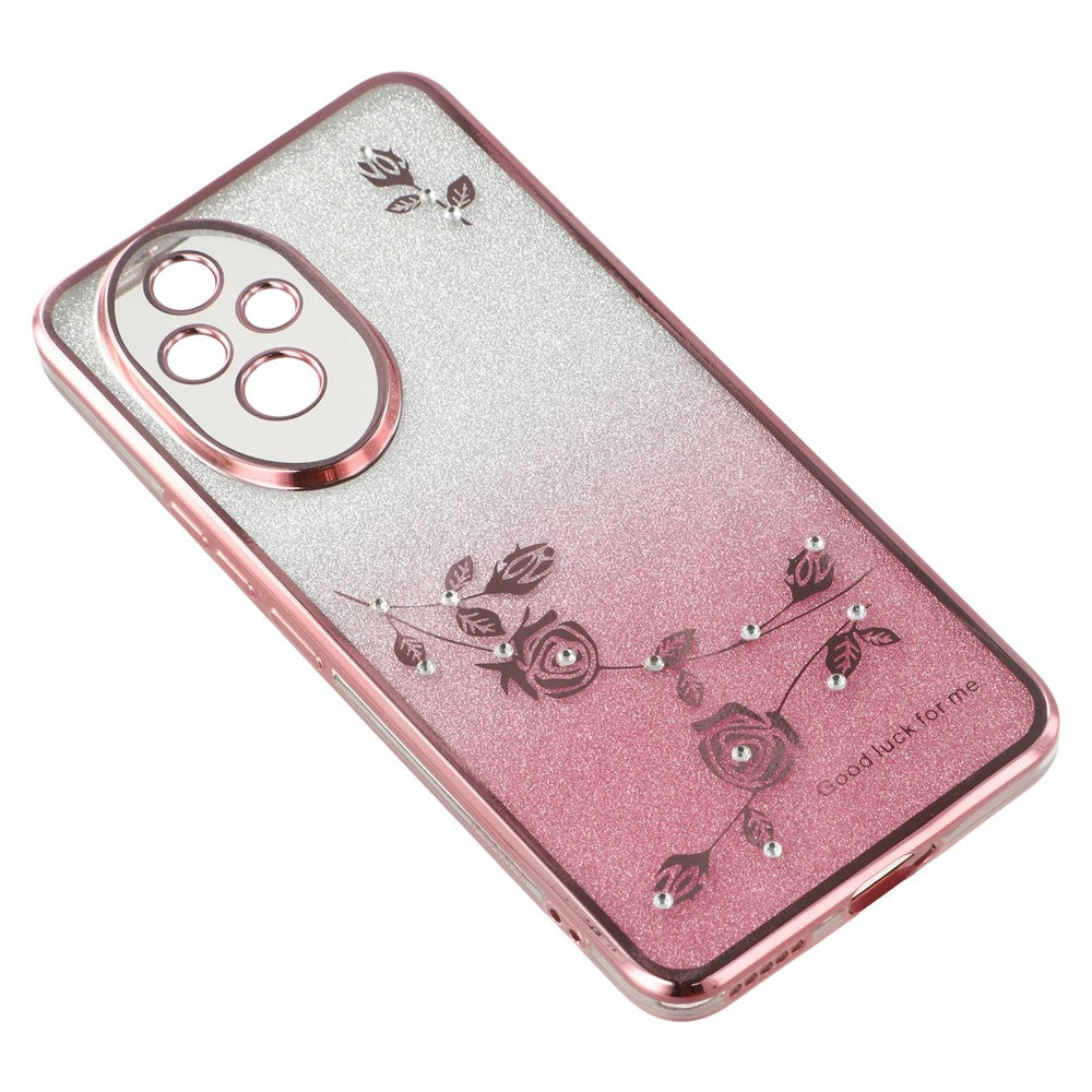 KADEM For Honor 200 5G Case Flower TPU Flexible Gradient Phone Cover