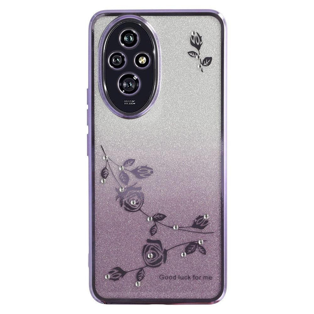 KADEM For Honor 200 5G Case Flower TPU Flexible Gradient Phone Cover