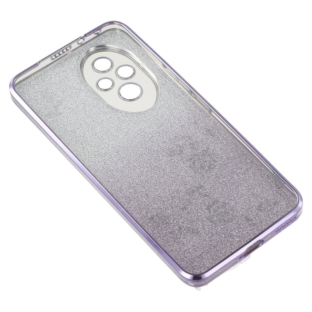 KADEM For Honor 200 5G Case Ring Kickstand TPU Flowers Phone Cover Gradient Glitter