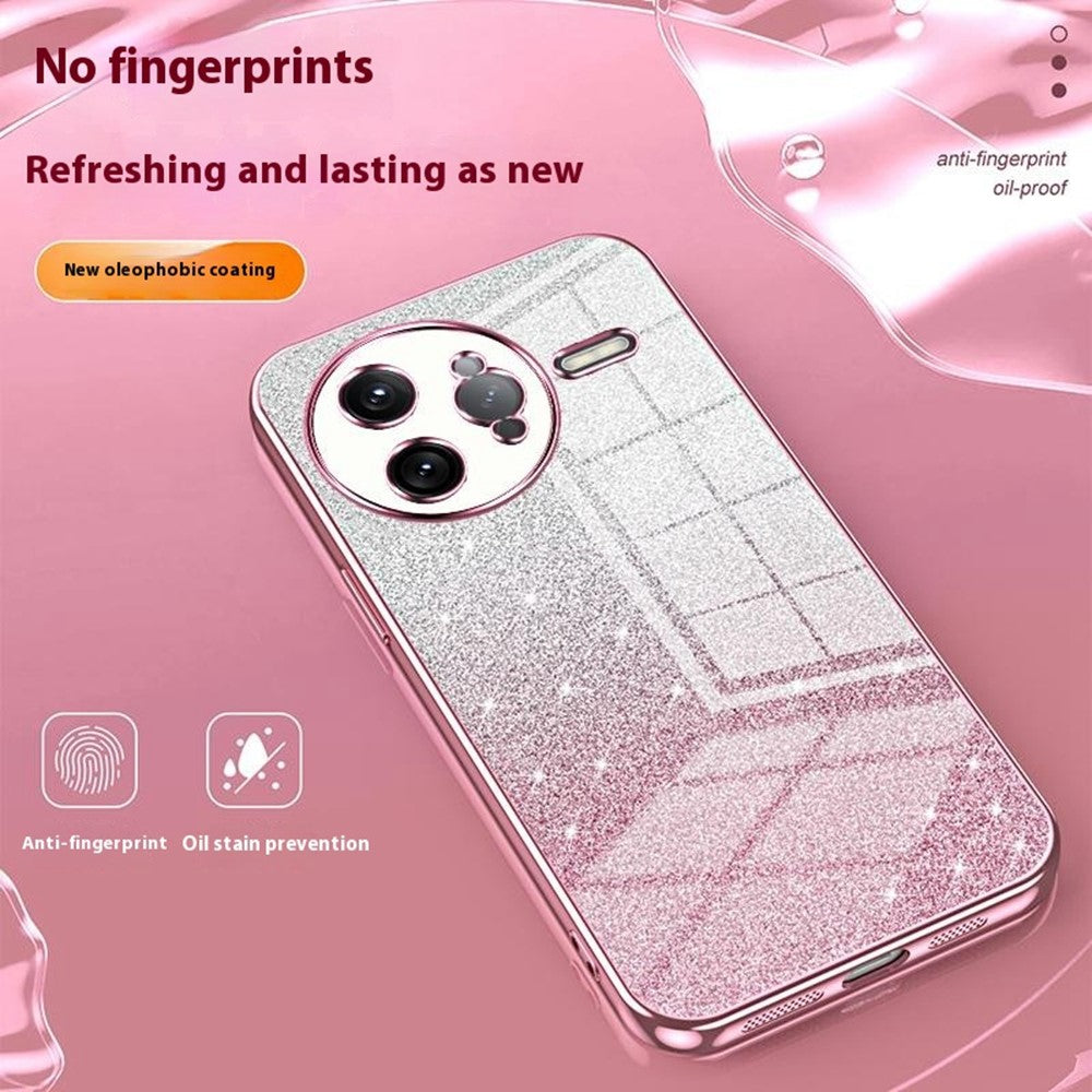 For Xiaomi Poco F7 Ultra 5G / Redmi K80 Pro 5G Case Electroplating Gradient Glitter TPU Phone Cover