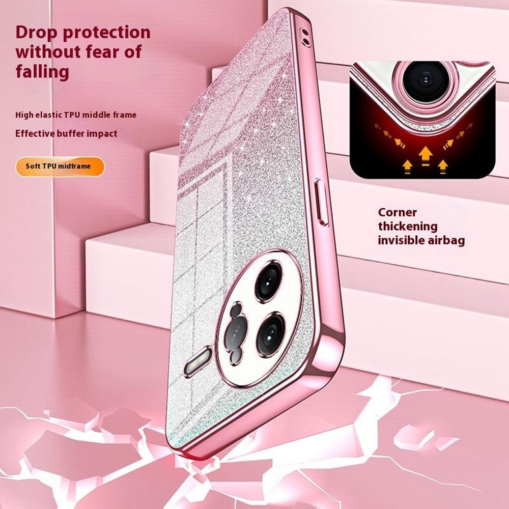 For Xiaomi Poco F7 Ultra 5G / Redmi K80 Pro 5G Case Electroplating Gradient Glitter TPU Phone Cover