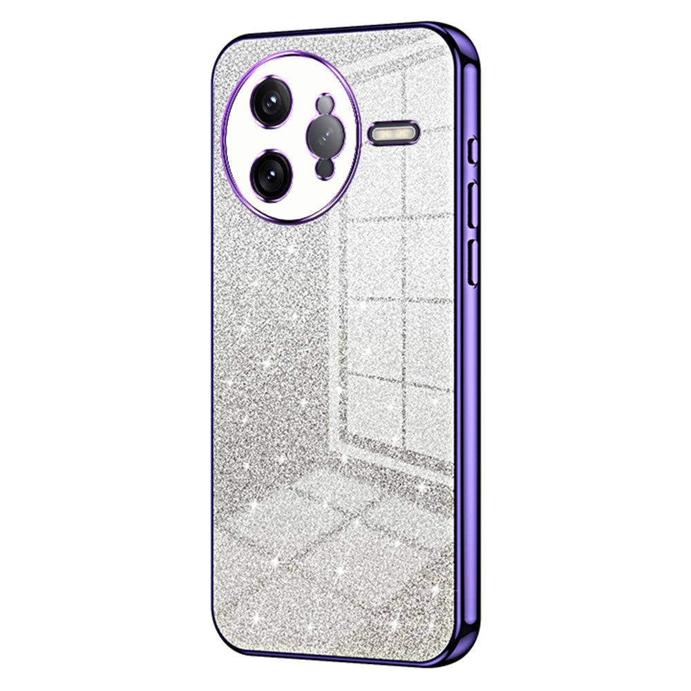 For Xiaomi Poco F7 Ultra 5G / Redmi K80 Pro 5G Case Electroplating Gradient Glitter TPU Phone Cover