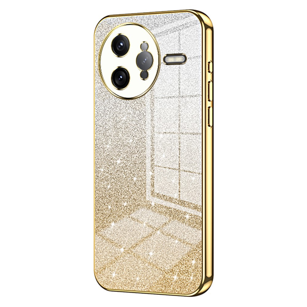 For Xiaomi Poco F7 Ultra 5G / Redmi K80 Pro 5G Case Electroplating Gradient Glitter TPU Phone Cover
