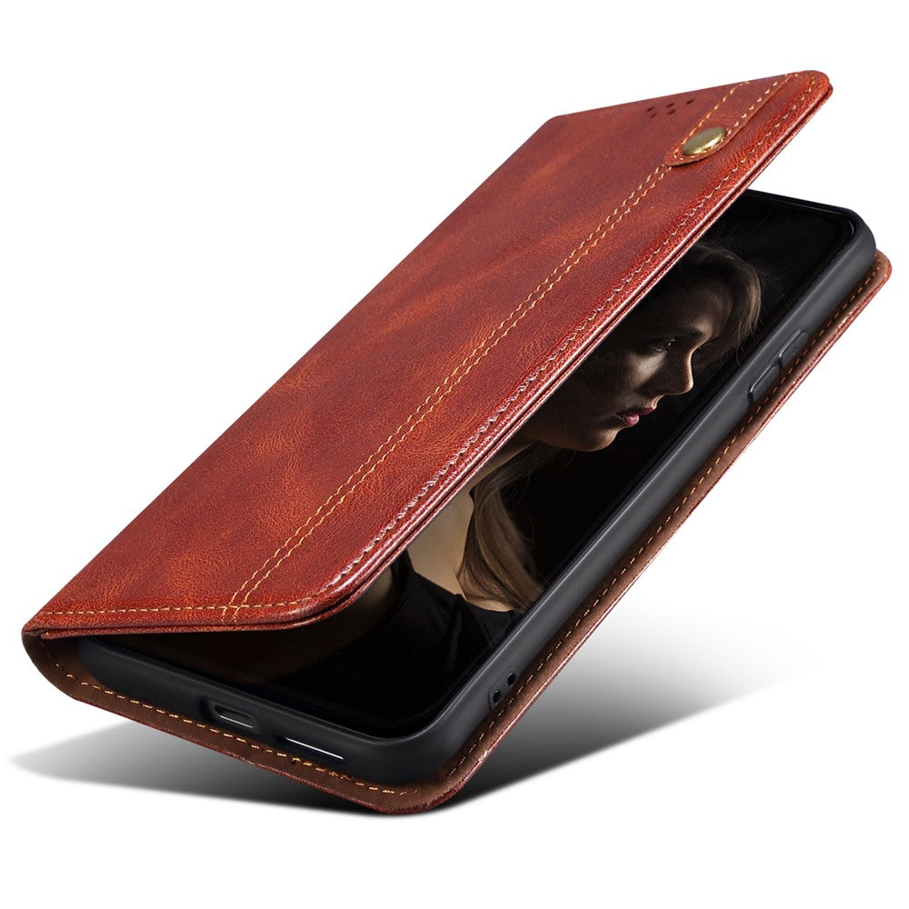 For Xiaomi Poco F7 Ultra 5G / Redmi K80 Pro 5G Case Crazy Horse Texture Waxy Leather Wallet Stand Phone Cover