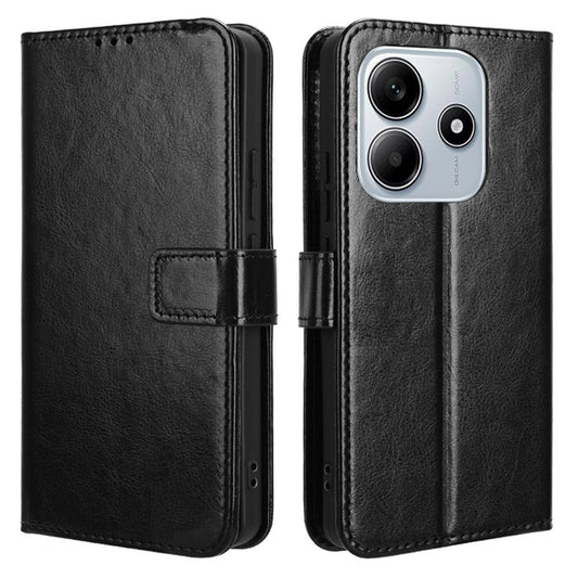 Xiaomi Redmi Note 14 5G Handyhülle – Crazy Horse Textur PU-Leder-Telefon-Geldbörsen-Abdeckung
