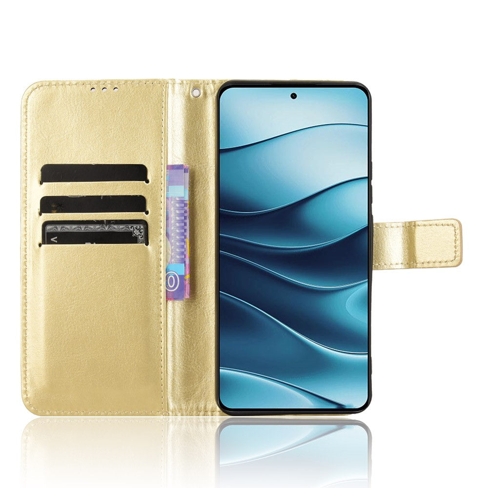 For Xiaomi Redmi Note 14 5G Case Crazy Horse Texture PU Leather Phone Wallet Cover