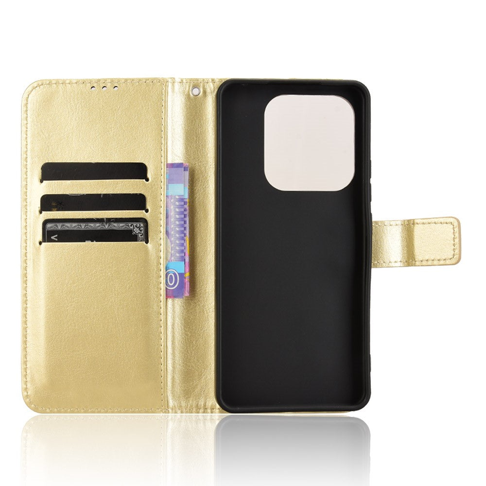 For Xiaomi Redmi Note 14 5G Case Crazy Horse Texture PU Leather Phone Wallet Cover