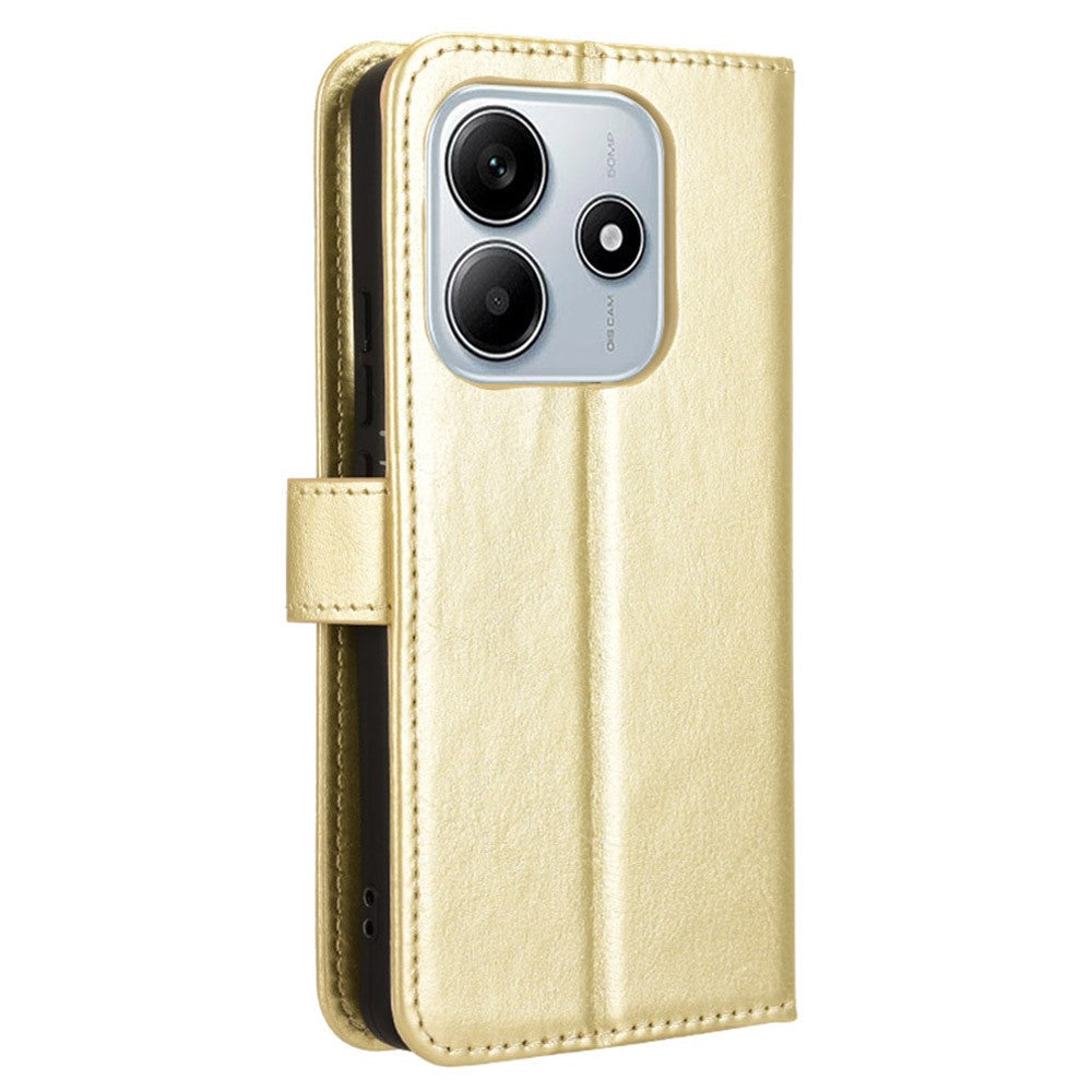 For Xiaomi Redmi Note 14 5G Case Crazy Horse Texture PU Leather Phone Wallet Cover