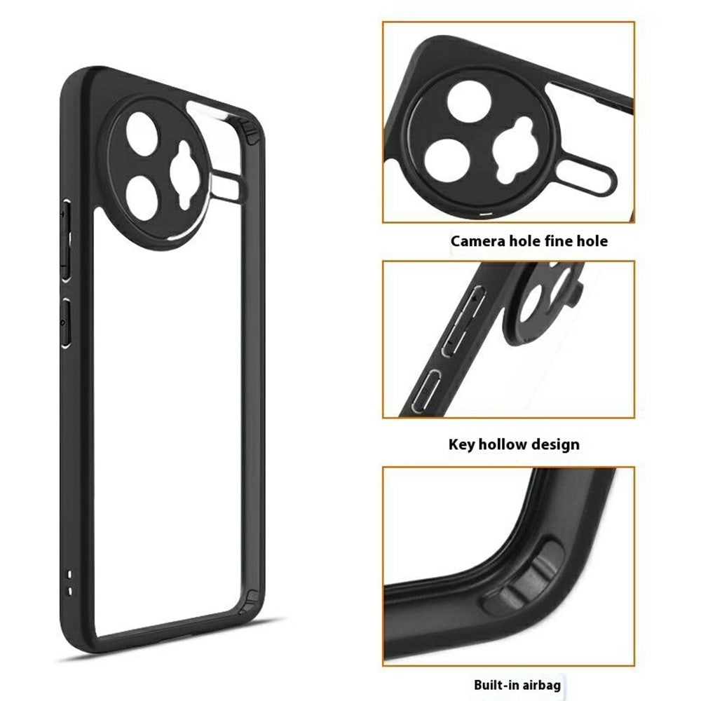 For Xiaomi Poco F7 Ultra 5G / Redmi K80 Pro 5G Case Shockproof PC + TPU Clear Back Phone Cover