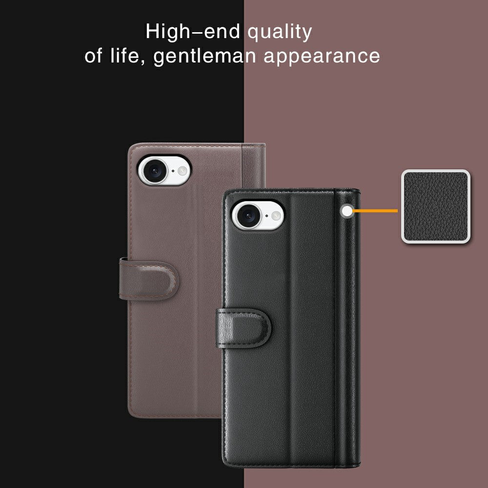 iPhone 16e Echtleder Hülle mit Kartenfach