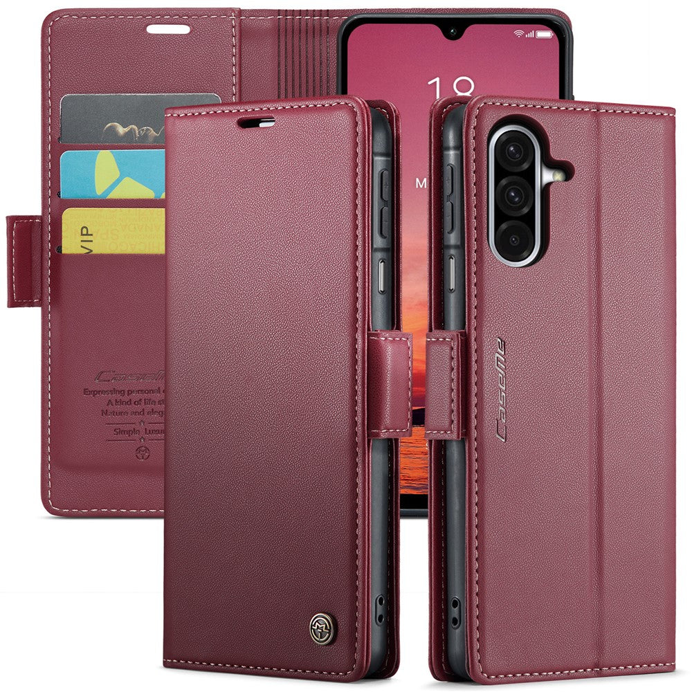 Galaxy A26 5G Glänzende Wallet-Hülle – RFID-Schutz & Ständer