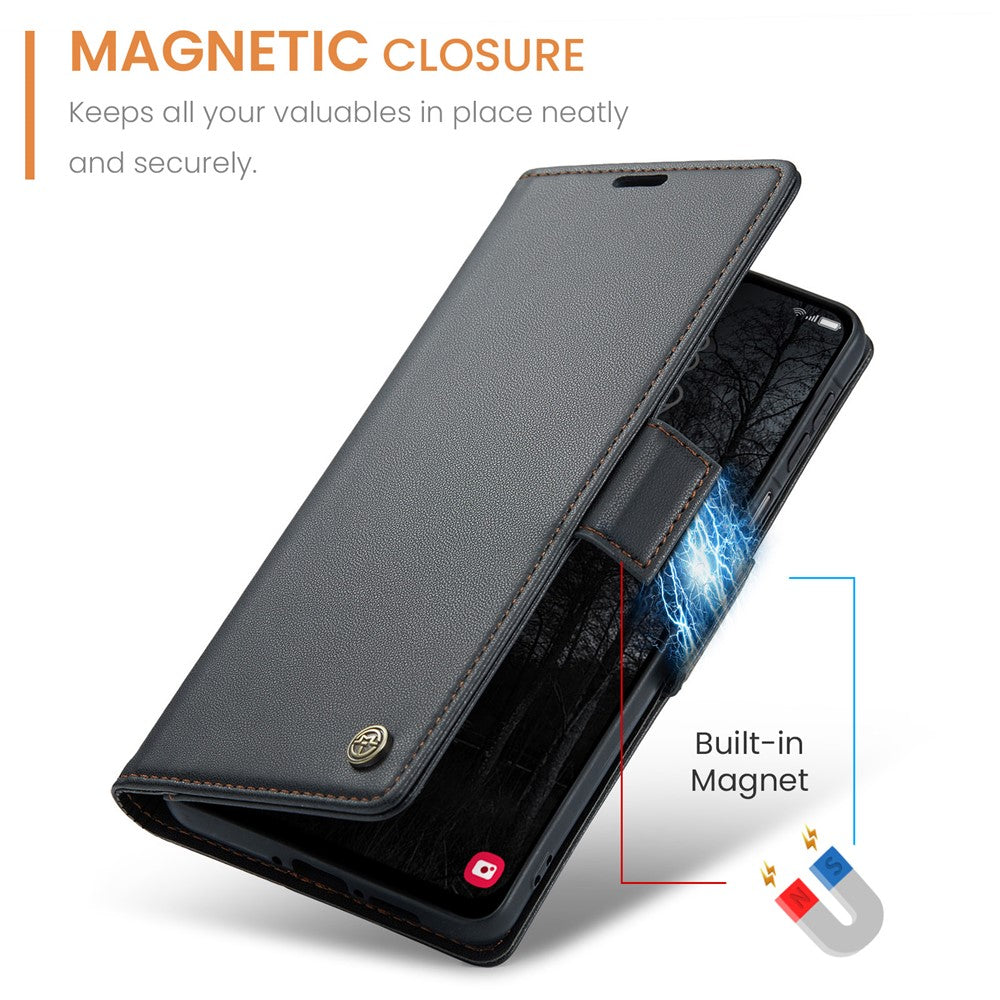 Galaxy A26 5G Glänzende Wallet-Hülle – RFID-Schutz & Ständer