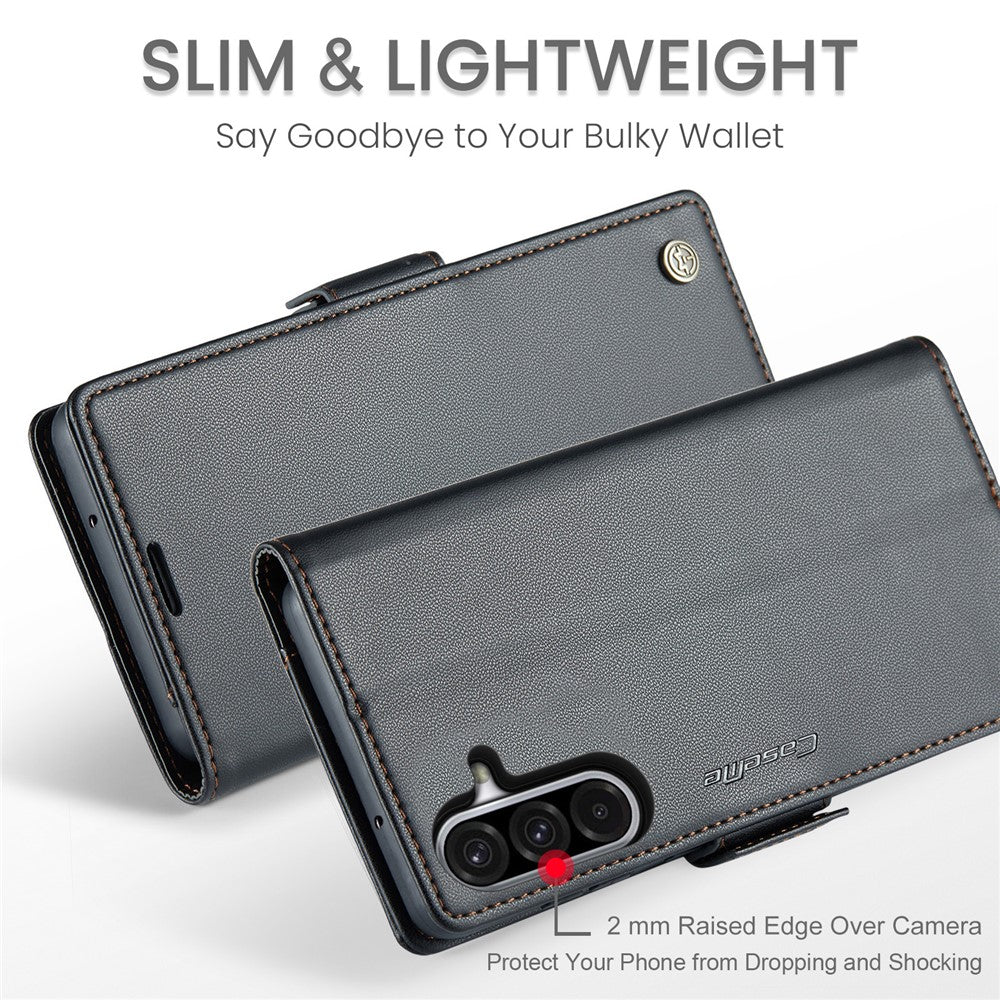 Galaxy A26 5G Glänzende Wallet-Hülle – RFID-Schutz & Ständer