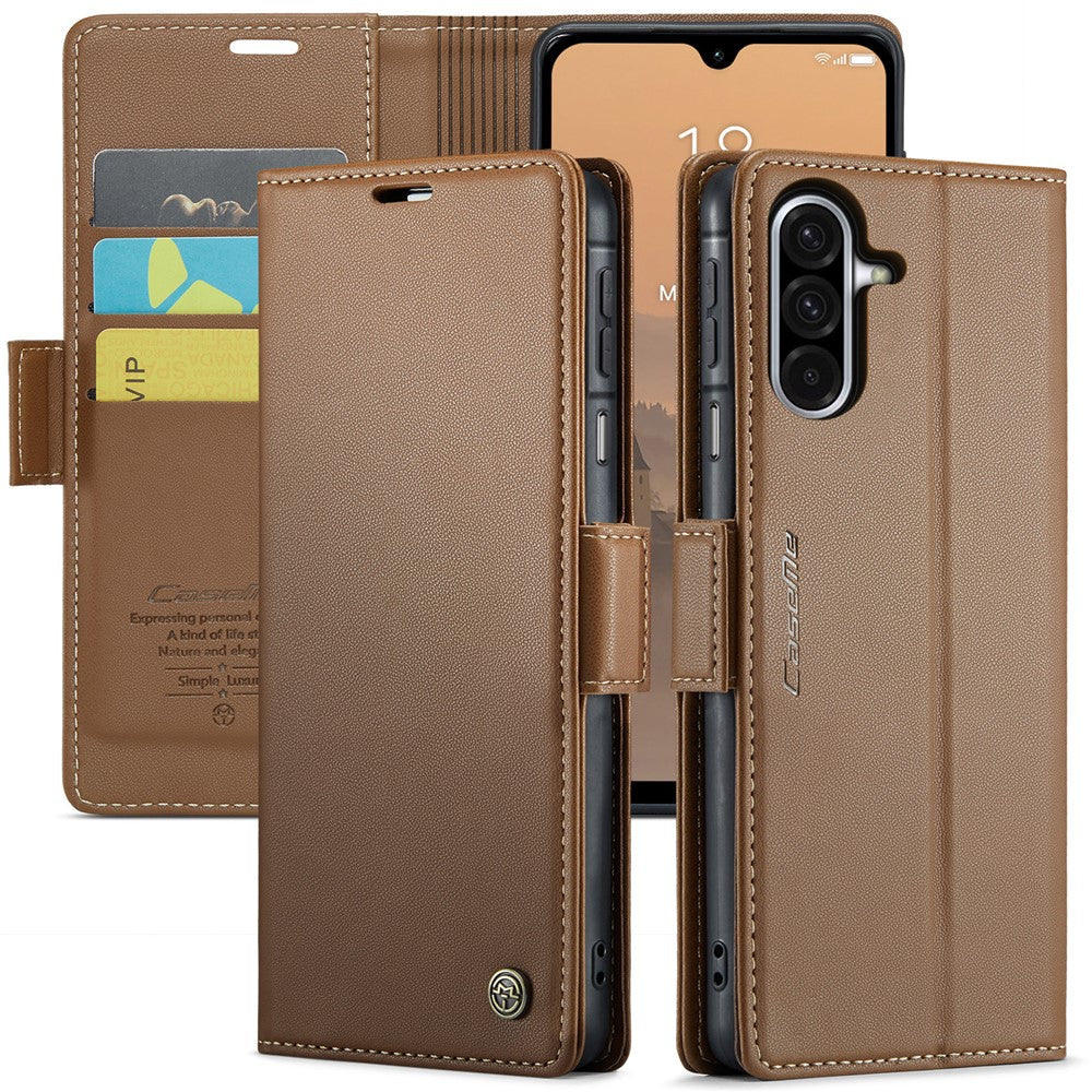 Galaxy A26 5G Glänzende Wallet-Hülle – RFID-Schutz & Ständer