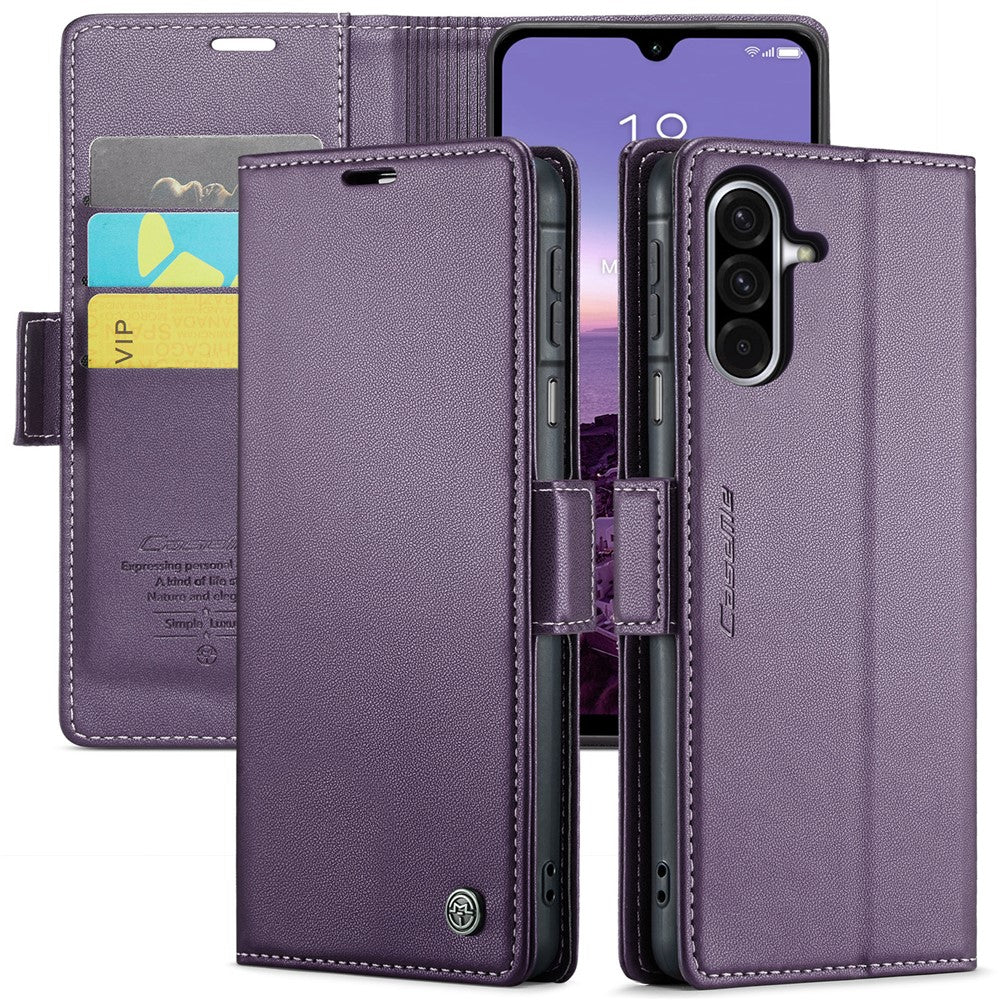 Galaxy A26 5G Glänzende Wallet-Hülle – RFID-Schutz & Ständer