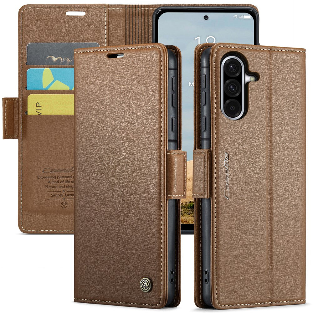 Galaxy A36 5G Glänzende Wallet-Hülle – RFID-Schutz & Ständer