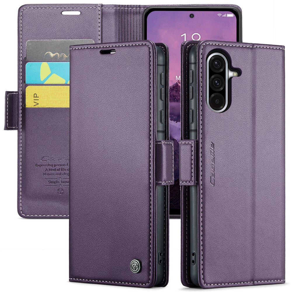 Galaxy A36 5G Glänzende Wallet-Hülle – RFID-Schutz & Ständer