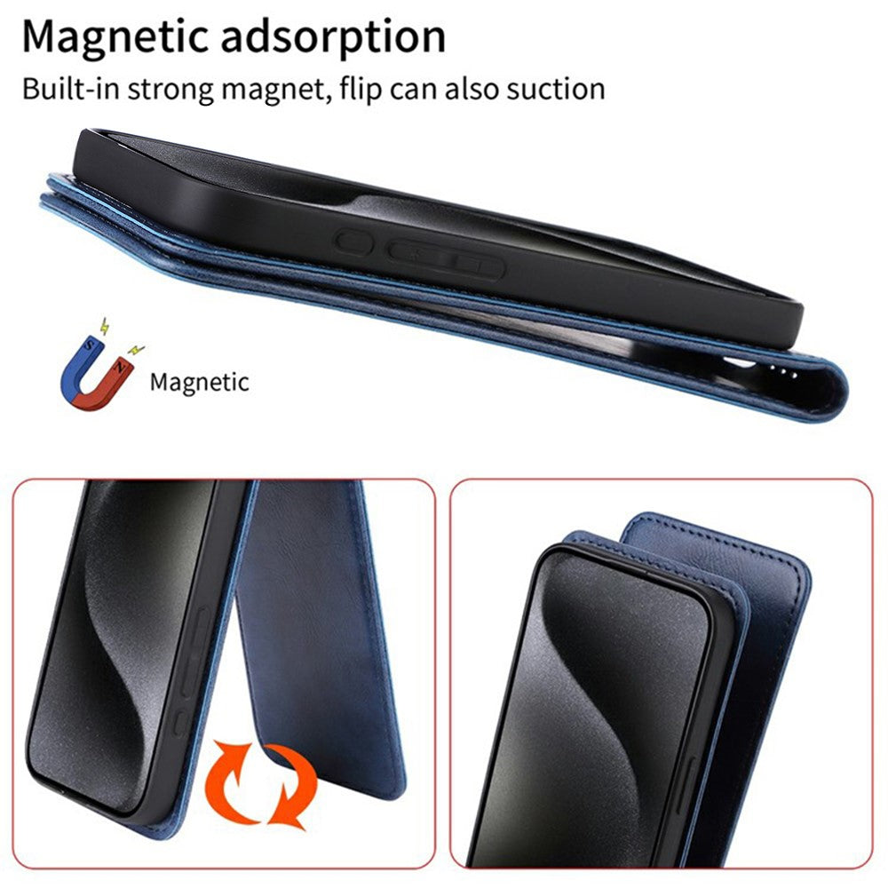 For Xiaomi Poco F7 Ultra 5G / Poco F7 Pro 5G / Redmi K80 5G / K80 Pro 5G Case with Card Slot Magnetic Vertical Flip Leather Phone Cover