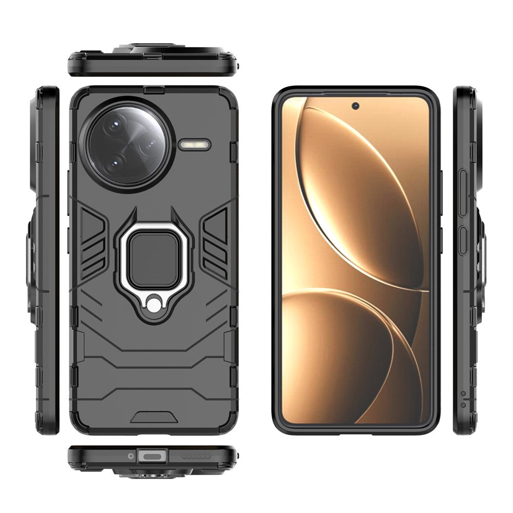 For Xiaomi Poco F7 Ultra 5G / Redmi K80 Pro 5G Case PC+TPU Protective Phone Cover with Ring Kickstand