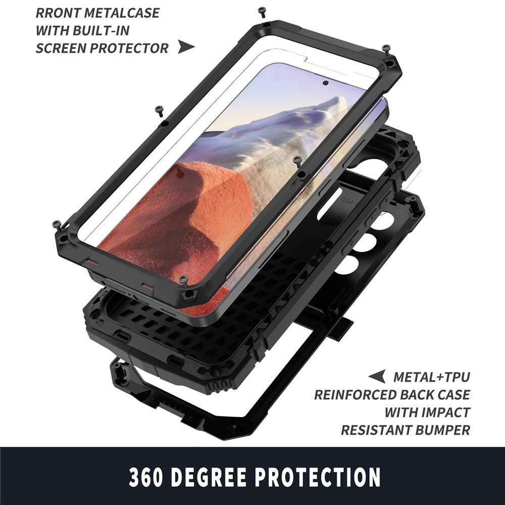 Galaxy S25 Schutzhülle – Stoßfest, staubdicht, mit gehärtetem Glas & Ständer