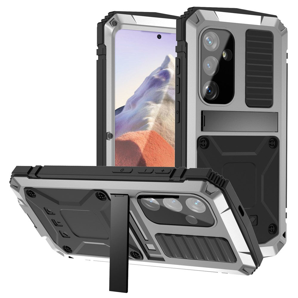 Galaxy S25 Schutzhülle – Stoßfest, staubdicht, mit gehärtetem Glas & Ständer