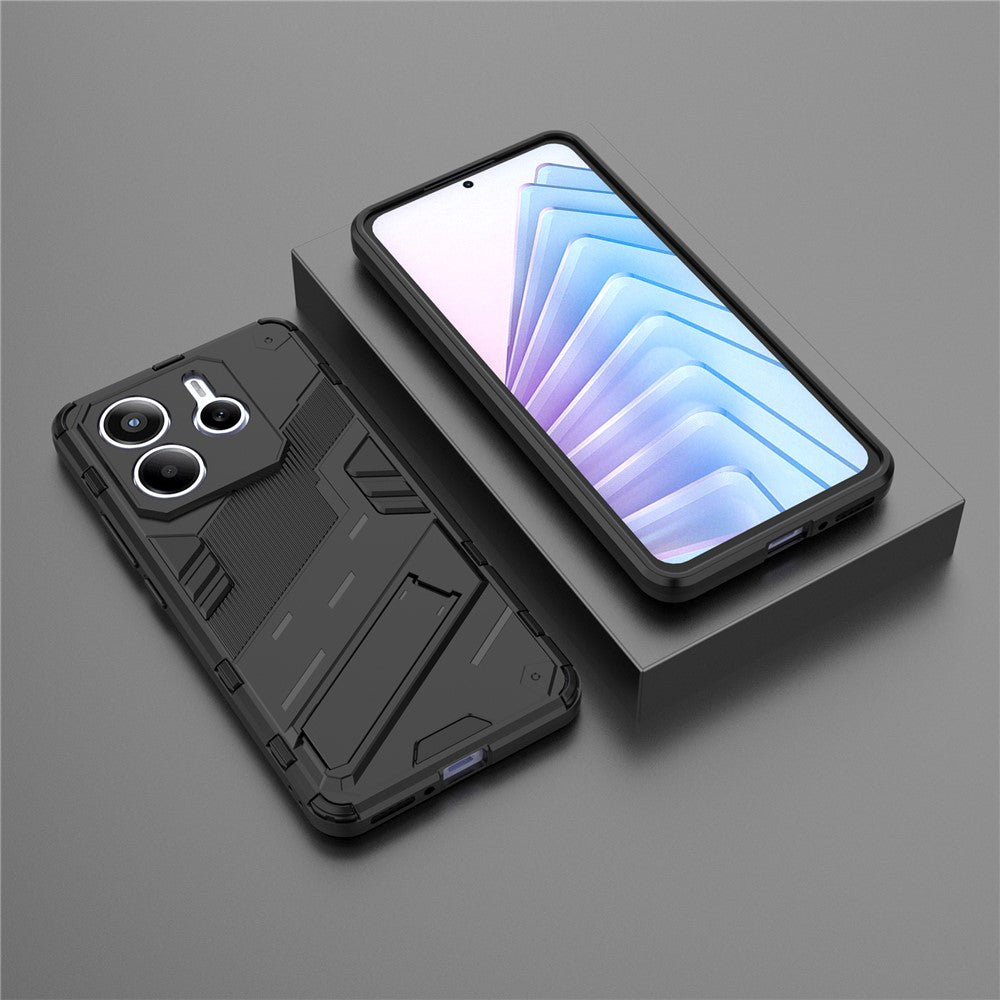 For Xiaomi Redmi Note 14 5G Case PC + TPU Shockproof Phone Cover with Kickstand
