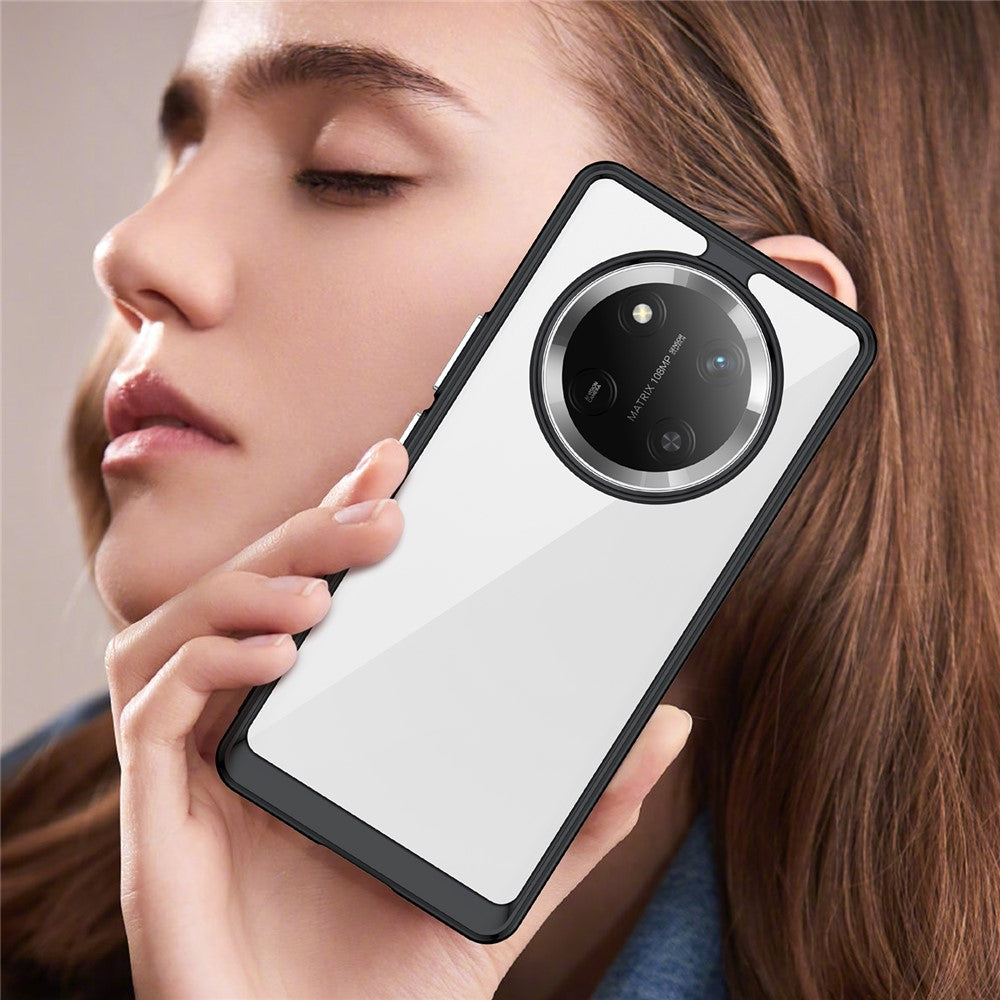 Honor X9c 5G / Magic7 Lite 5G / X60 Pro 5G Transparente Handyhülle – Stoßfeste Rückseite, aus TPU & Acryl