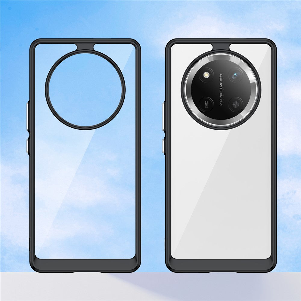 Honor X9c 5G / Magic7 Lite 5G / X60 Pro 5G Transparente Handyhülle – Stoßfeste Rückseite, aus TPU & Acryl