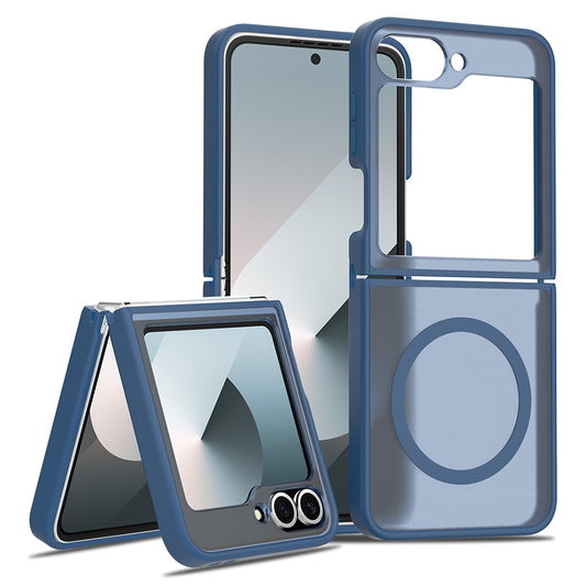 Galaxy Z Flip7 FE 5G / Galaxy Z Flip6 5G – Magnetische Handyhülle aus Acryl und TPU, mit Soft-Touch-Oberfläche