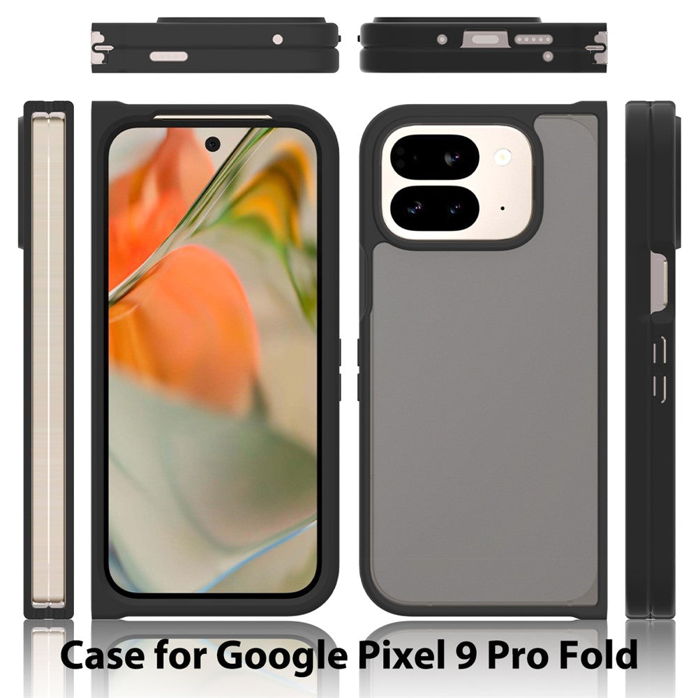 Pixel 9 Pro Fold 5G Schutzhülle – Mit griffiger Rahmenkonstruktion und Acryl-Rückseite