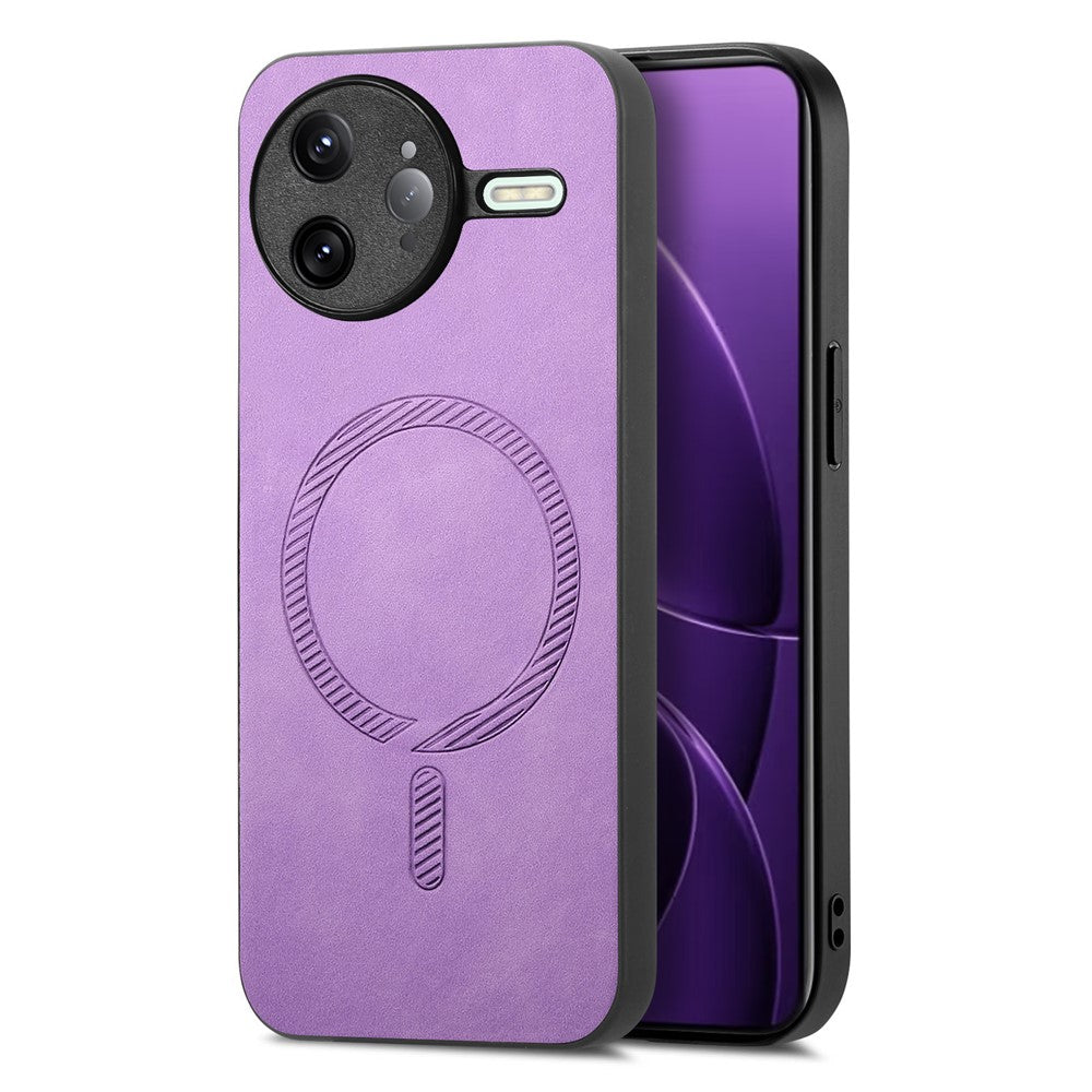 For Xiaomi Poco F7 Ultra 5G / Redmi K80 Pro 5G Leather Back Magnetic Case Skin-Touch Phone Cover