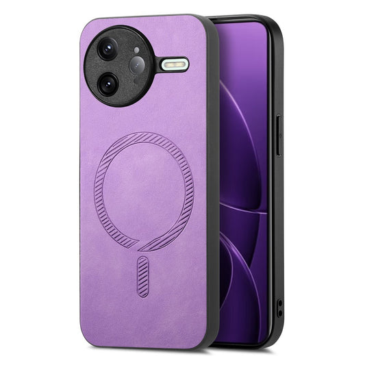 For Xiaomi Poco F7 Ultra 5G / Redmi K80 Pro 5G Leather Back Magnetic Case Skin-Touch Phone Cover