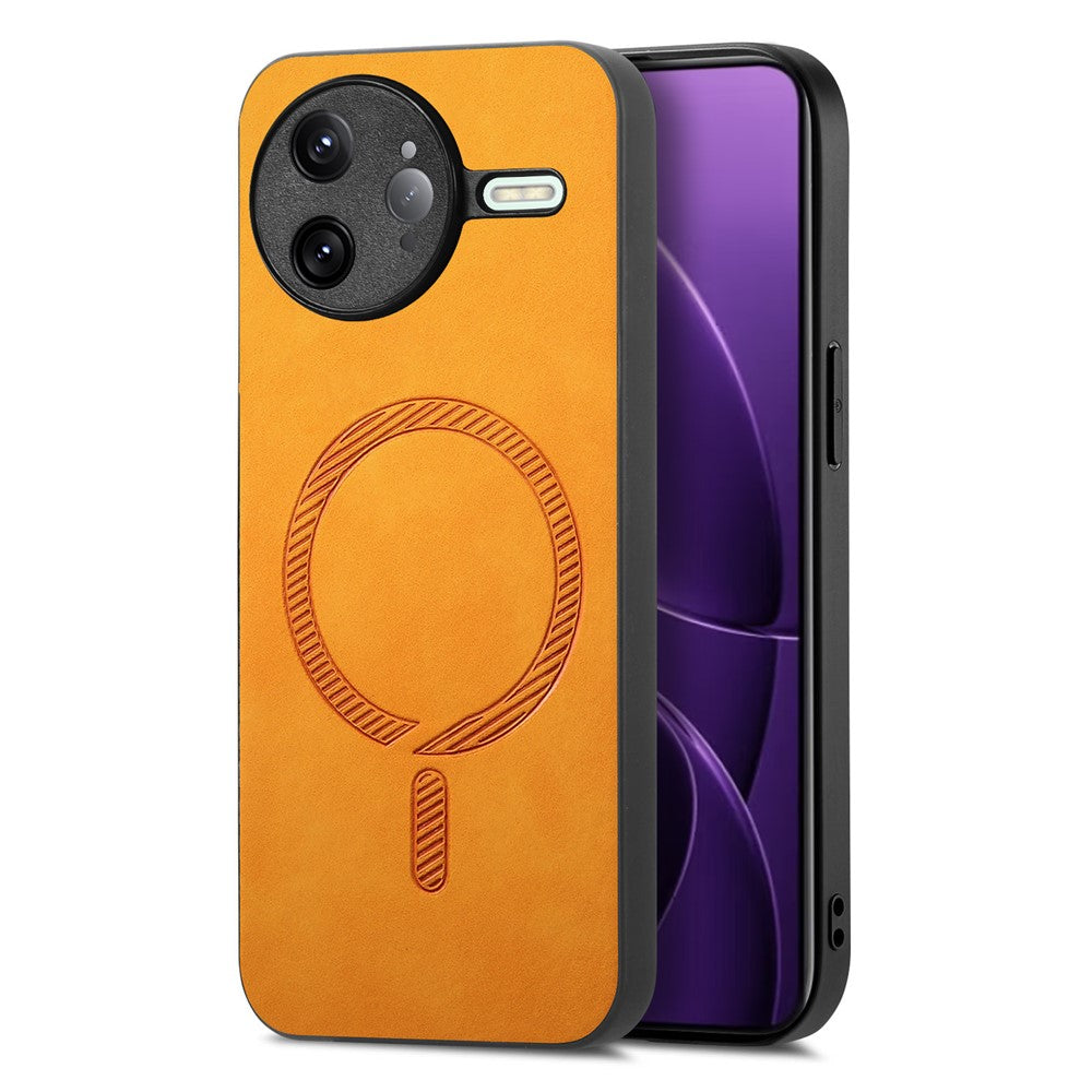 For Xiaomi Poco F7 Ultra 5G / Redmi K80 Pro 5G Leather Back Magnetic Case Skin-Touch Phone Cover