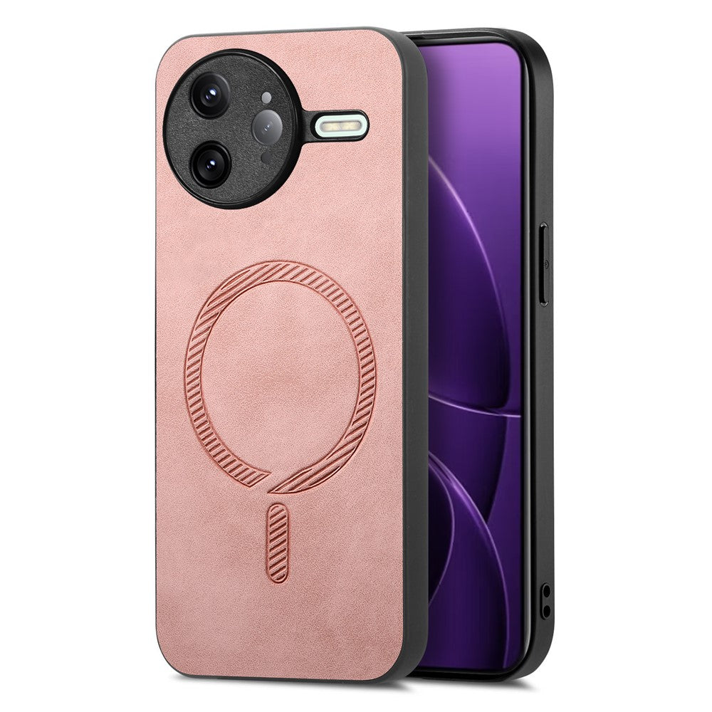 For Xiaomi Poco F7 Ultra 5G / Redmi K80 Pro 5G Leather Back Magnetic Case Skin-Touch Phone Cover