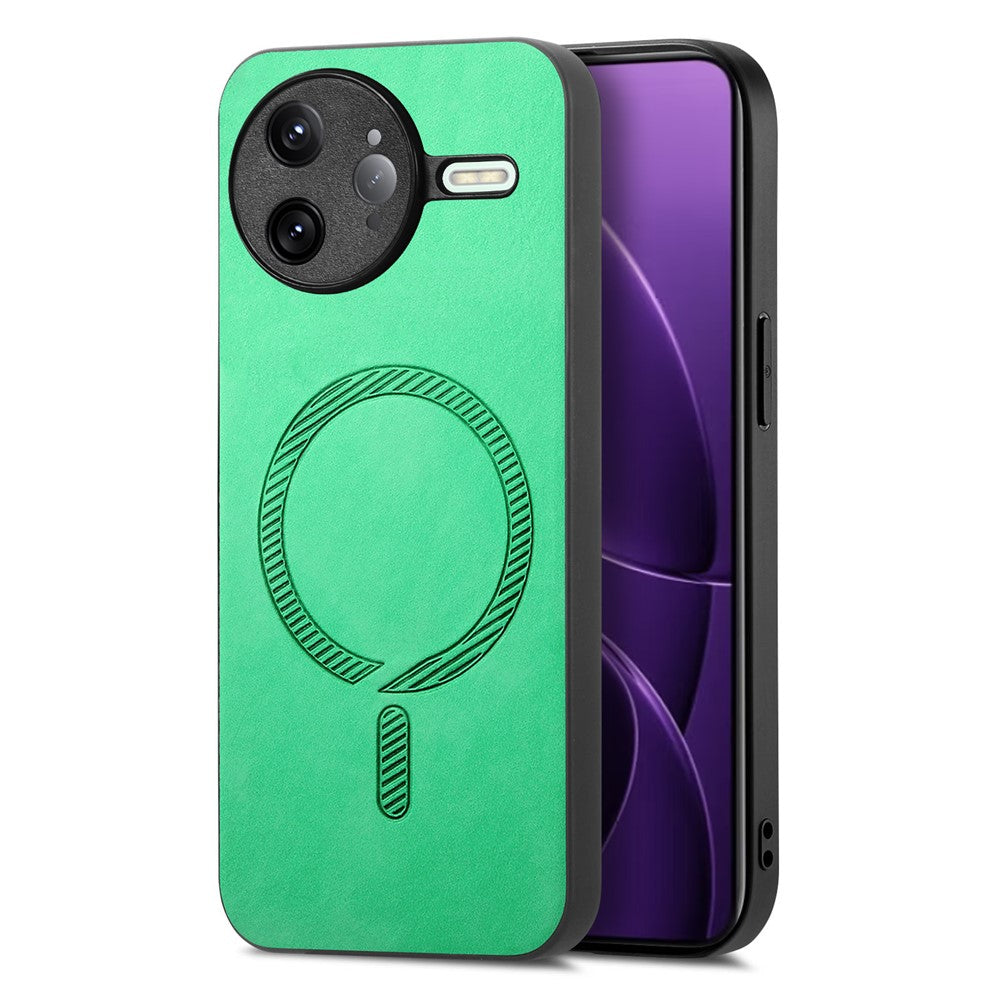 For Xiaomi Poco F7 Ultra 5G / Redmi K80 Pro 5G Leather Back Magnetic Case Skin-Touch Phone Cover