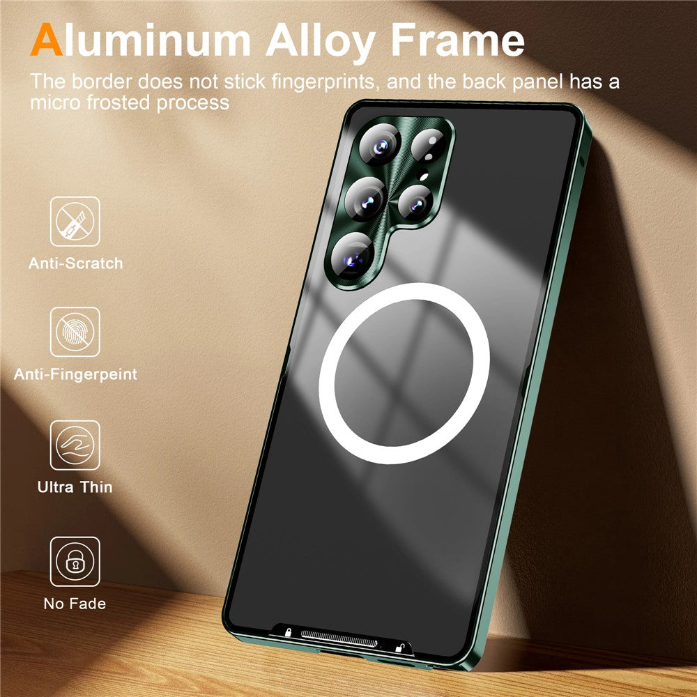 Galaxy S25 Ultra Magnetische Hülle mit Metallkante & Kameraschutz