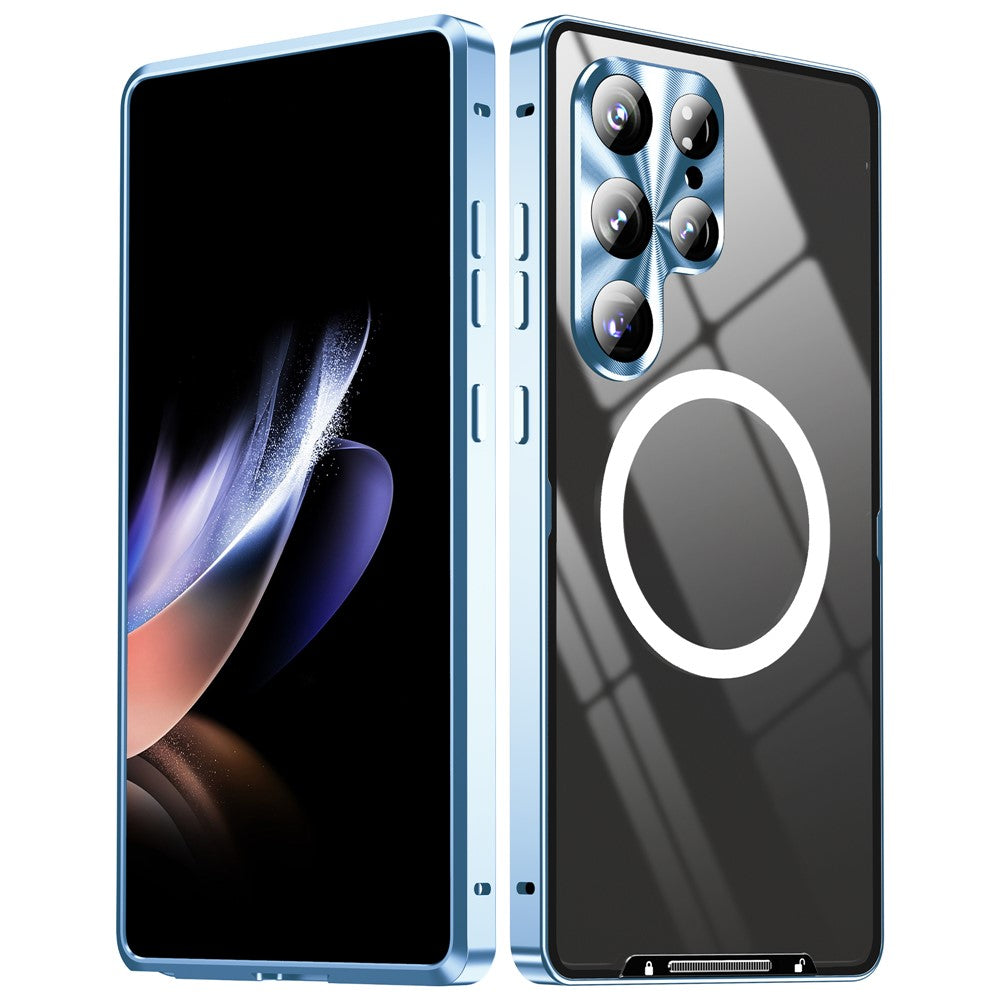 Galaxy S25 Ultra Magnetische Hülle mit Metallkante & Kameraschutz