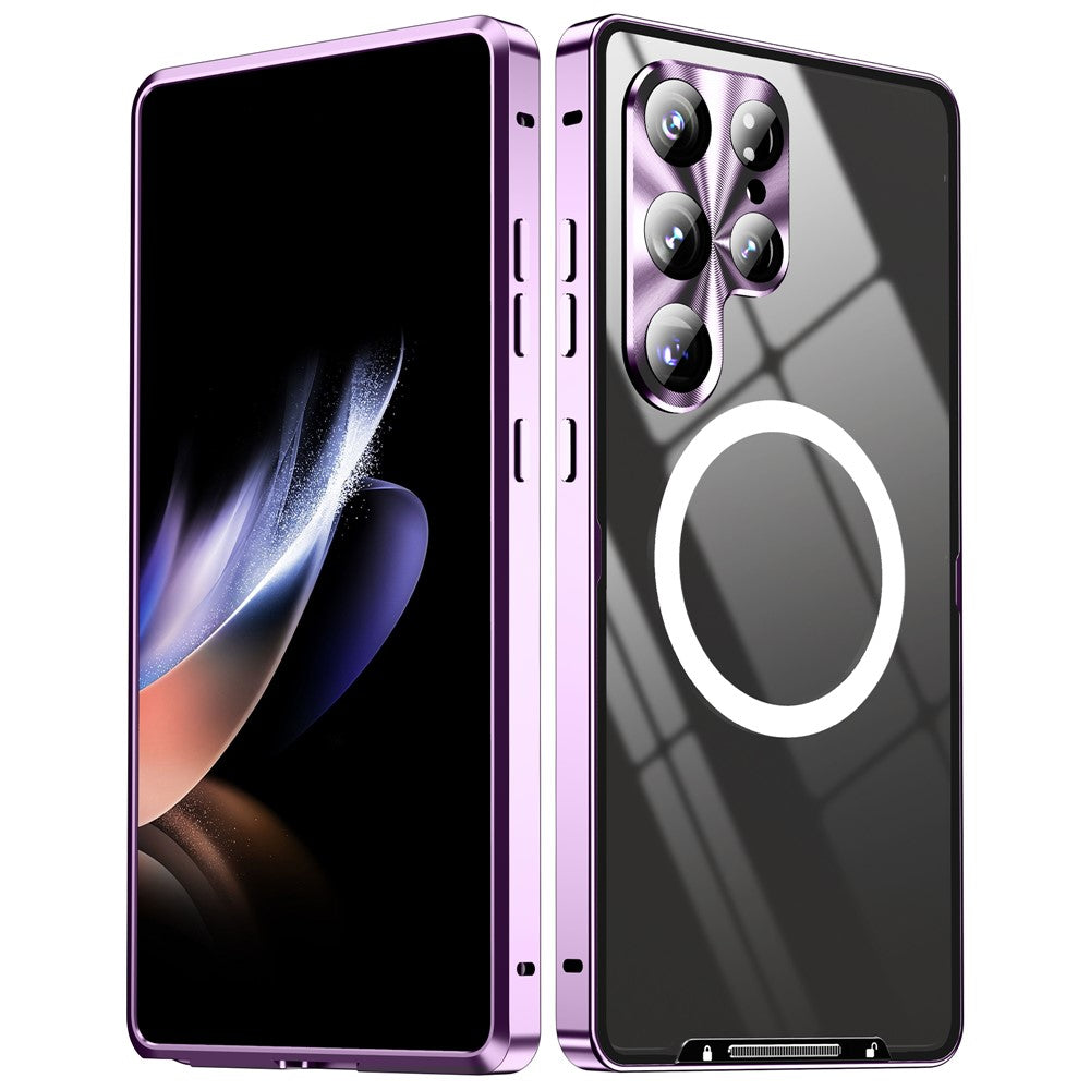 Galaxy S25 Ultra Magnetische Hülle mit Metallkante & Kameraschutz