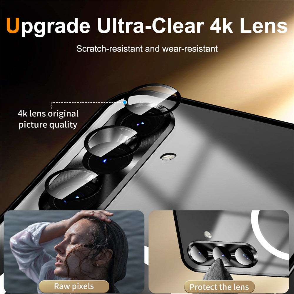 Galaxy S25 Plus Magnetische Hülle mit Metallkante & Kameraschutz