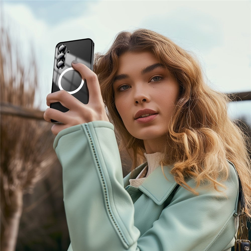 Galaxy S25 Plus Magnetische Hülle mit Metallkante & Kameraschutz