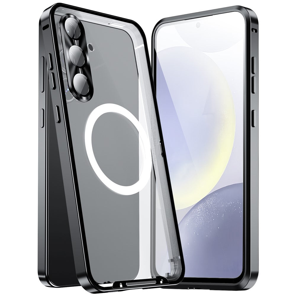 Galaxy S25 Magnetische Hülle mit Metallkante & Kameraschutz