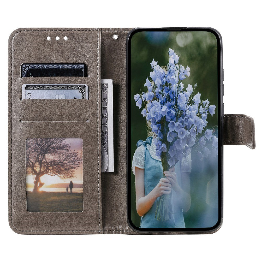 For Xiaomi 12T 5G / Redmi K50 Ultra 5G / 12T Pro 5G Mandala Flower Pattern Imprinted Folding Stand PU Leather Case TPU Inner Shell Wallet Flip Cover with Strap