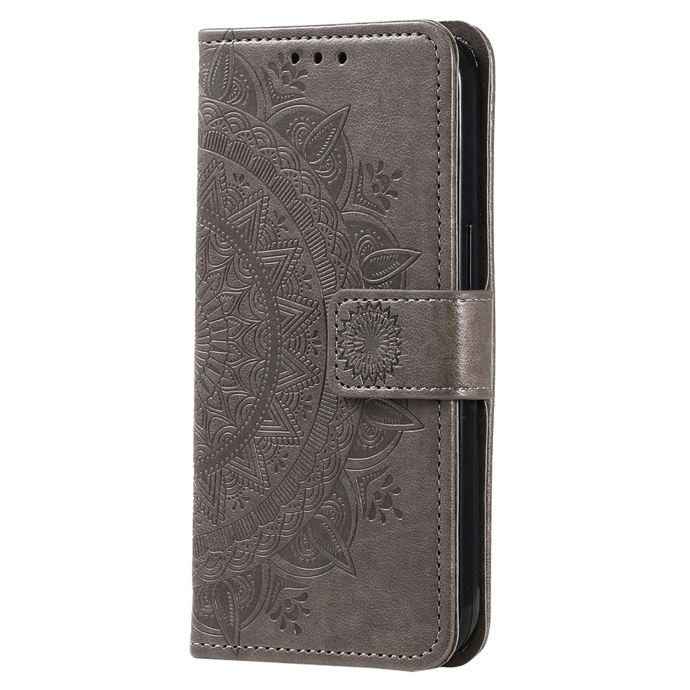 For Xiaomi 12T 5G / Redmi K50 Ultra 5G / 12T Pro 5G Mandala Flower Pattern Imprinted Folding Stand PU Leather Case TPU Inner Shell Wallet Flip Cover with Strap